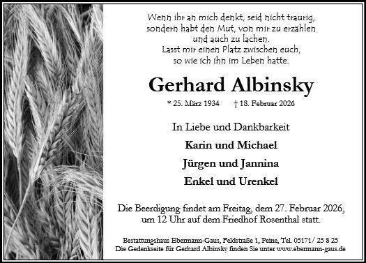Gerhard Albinsky
