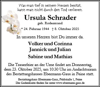 Ursula Schrader