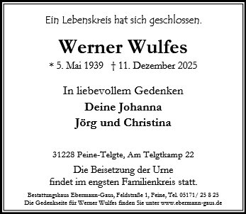 Werner Wulfes