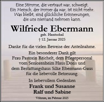 Wilfriede Ebermann