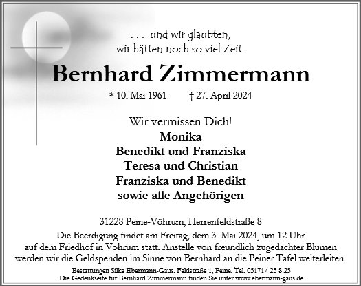 Bernhard Zimmermann