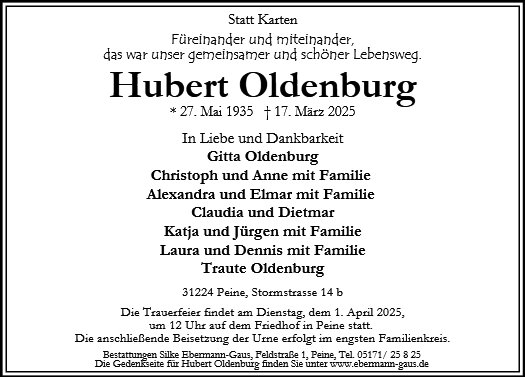 Hubert Oldenburg