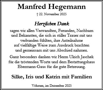 Manfred Hegemann