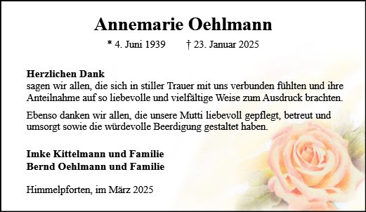 Annemarie Oehlmann
