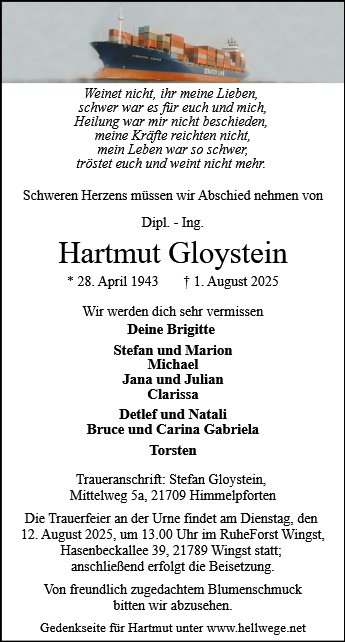 Hartmut Gloystein