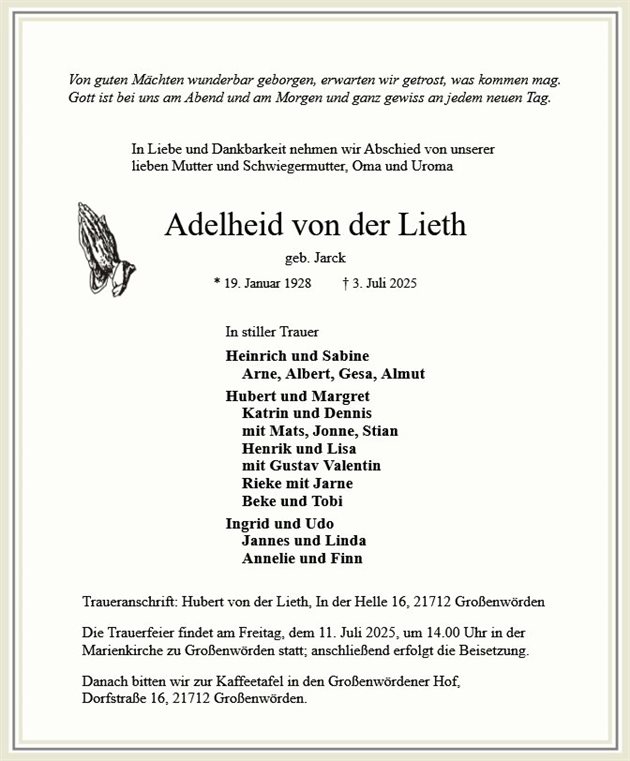 Adelheid von der Lieth