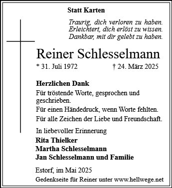 Reiner Schlesselmann