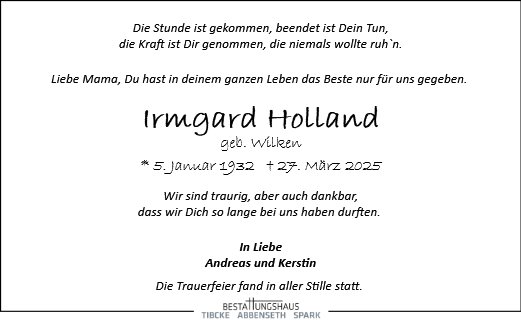 Irmgard Holland