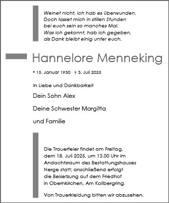 Hannelore Menneking