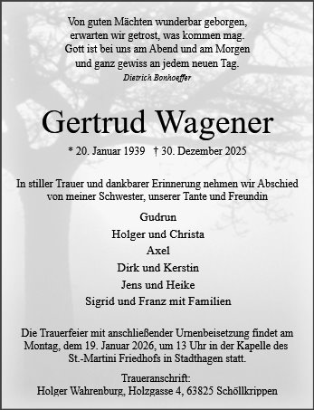 Gertrud Wagener