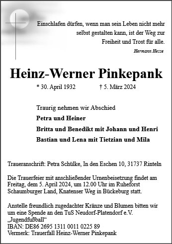 Heinz-Werner Pinkepank