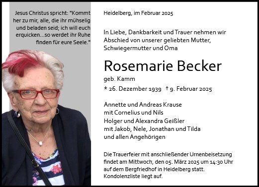 Rosemarie Becker