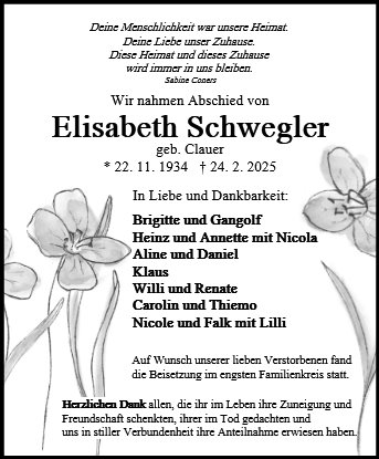 Elisabeth Schwegler