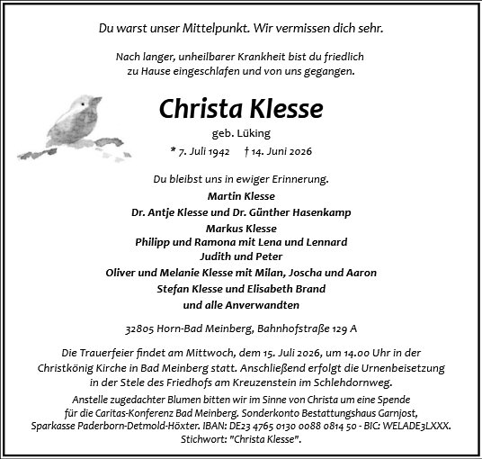 Christa Klesse