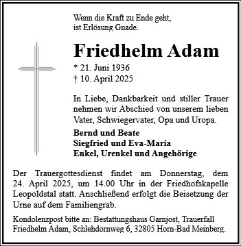 Friedhelm Adam