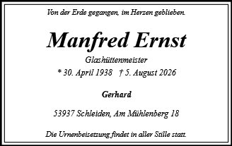 Manfred Ernst