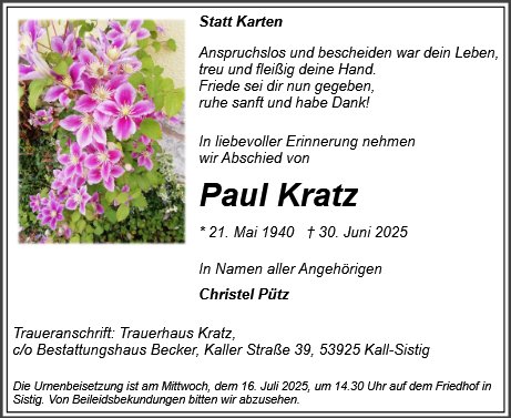 Paul Kratz
