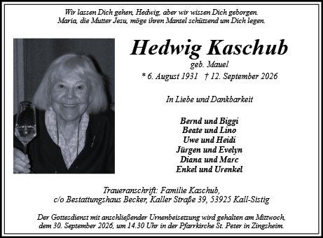 Hedwig Kaschub