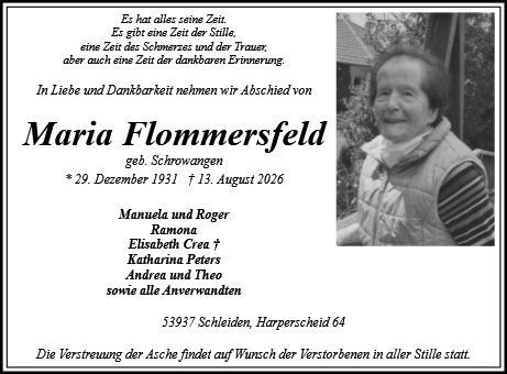 Maria  Flommersfeld