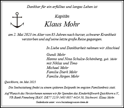 Klaus Mohr