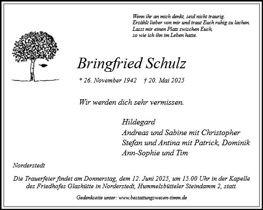 Bringfried Schulz