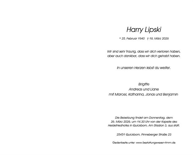 Harry Lipski