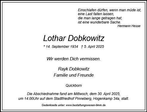 Lothar Dobkowitz