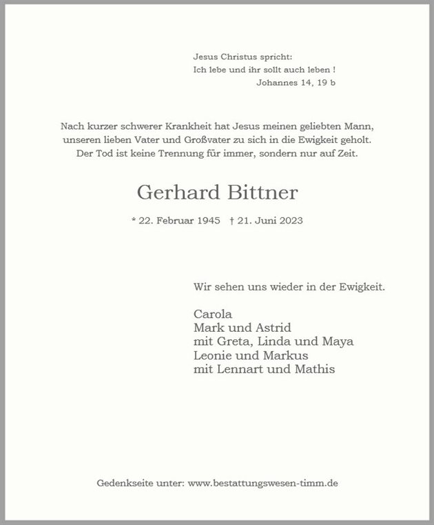 Gerhard Bittner