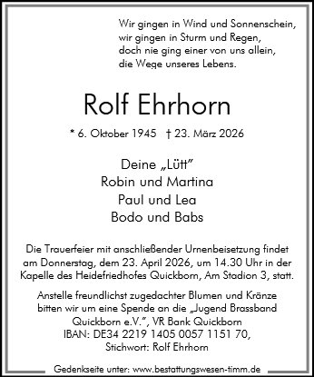 Rolf Ehrhorn