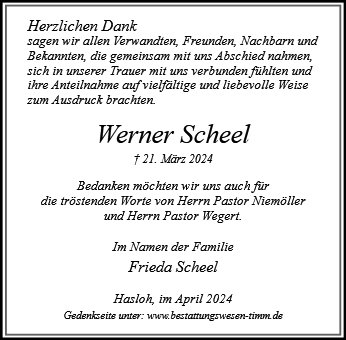 Werner Scheel