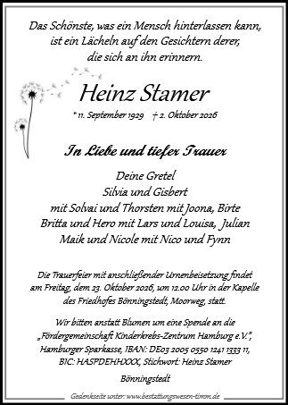 Heinz Stamer 