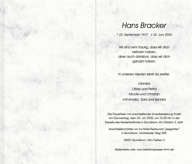 Hans Bracker