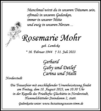 Rosemarie Mohr