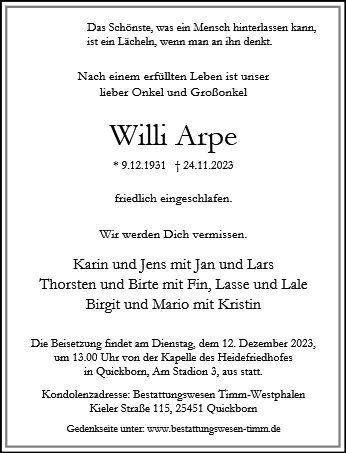 Willi Arpe