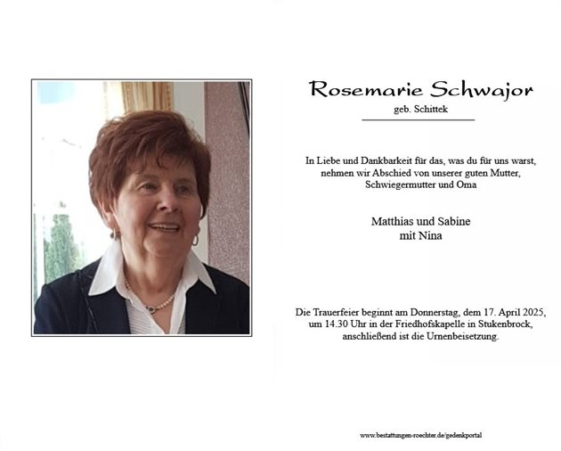 Rosemarie Schwajor
