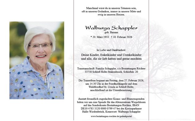 Walburga Schappler