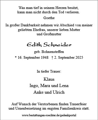 Edith Schneider