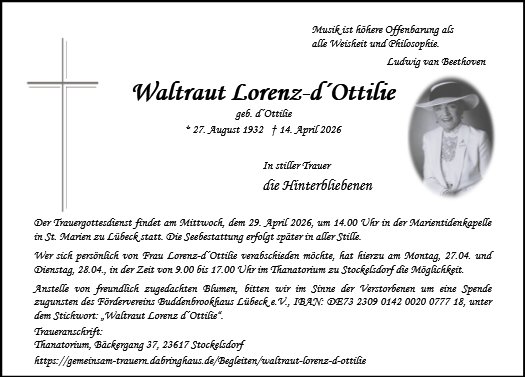 Waltraut Lorenz-d´Ottilie