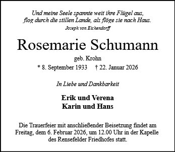 Rosemarie Schumann