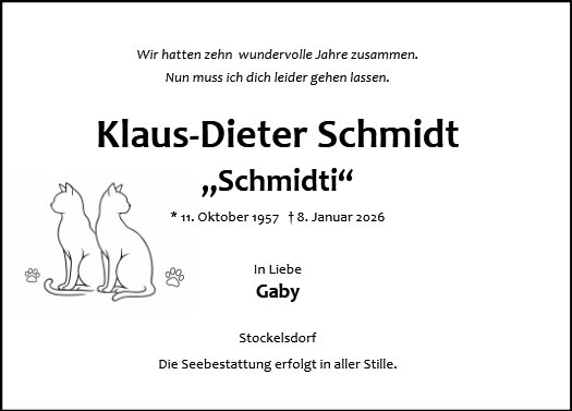 Klaus-Dieter Wilhelm Schmidt