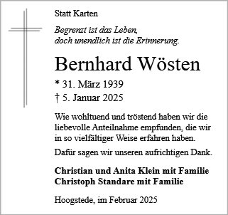 Bernhard Wösten