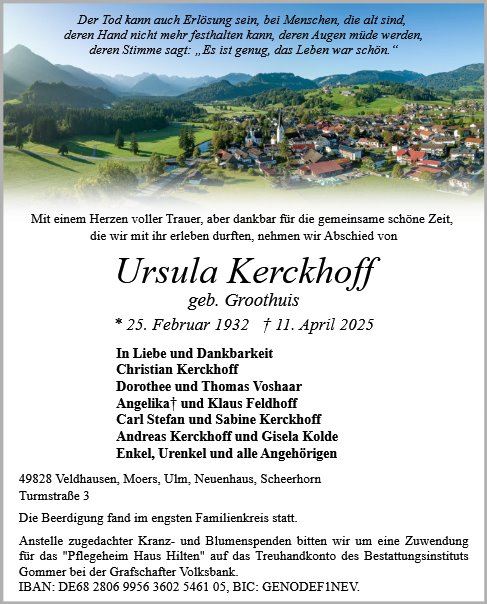 Ursula Kerckhoff