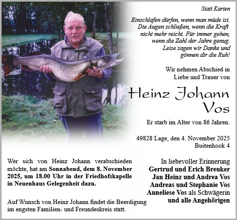 Heinz Johann Vos