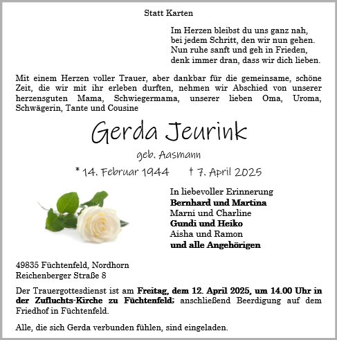 Gerda Jeurink