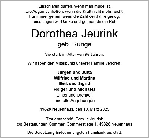 Dorothea Jeurink