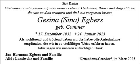 Gesina Egbers