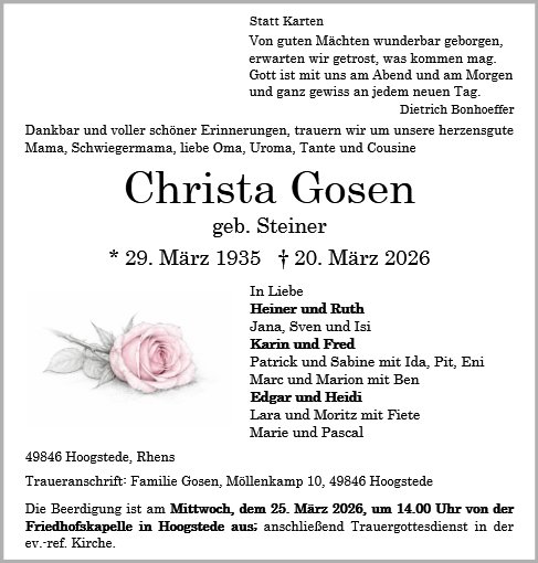 Christa Gosen