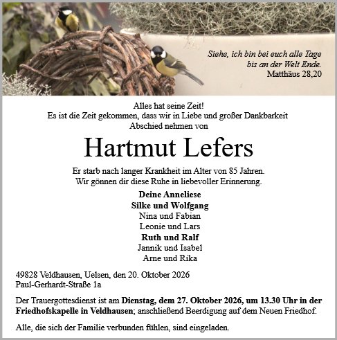 Hartmut Lefers