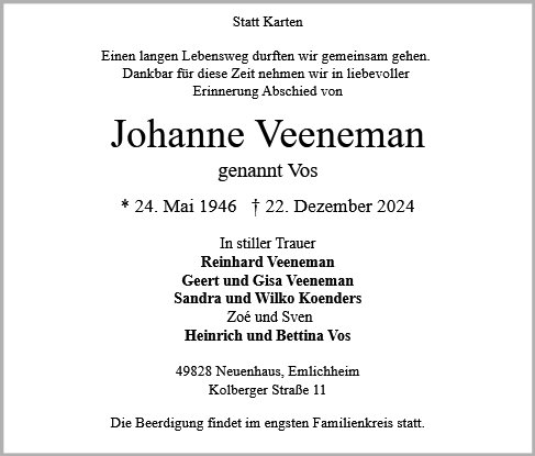 Johanne Veeneman