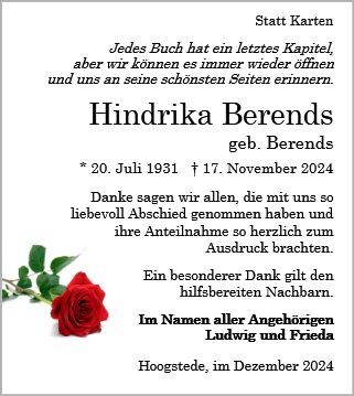 Hindrika Berends